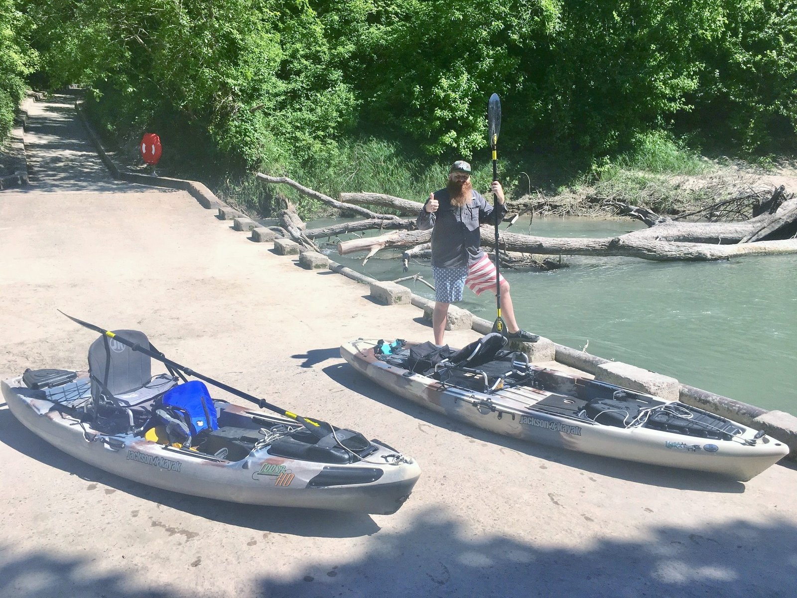 Alex and Duane paddle the San Marcos River from Luling to Palmetto