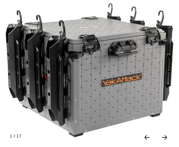 YakAttack BlackPak Pro Kayak Fishing Crate 16x16