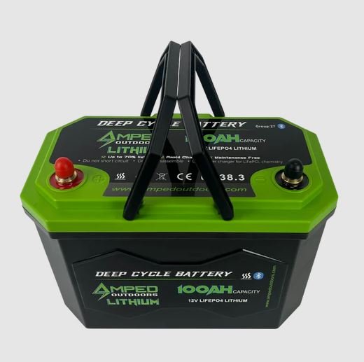 Amped 100Ah Lithium Battery 12.8V - Bluetooth - Image 3