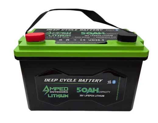 Amped 36V 50Ah Trolling Motor Lithium Battery with charger