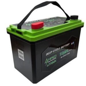 Alternative view of Amped 36V 50Ah Trolling Motor Lithium Battery with charger
